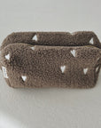CHUNKY POUCH - BROWN HEARTS