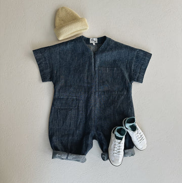 RAE OVERALL DENIM - 4y