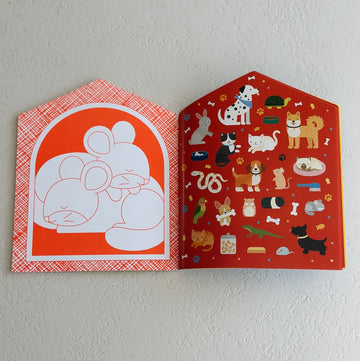 KLEURBOEK MET STICKERS - huidieren