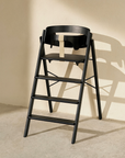 Klapp High Chair zwart