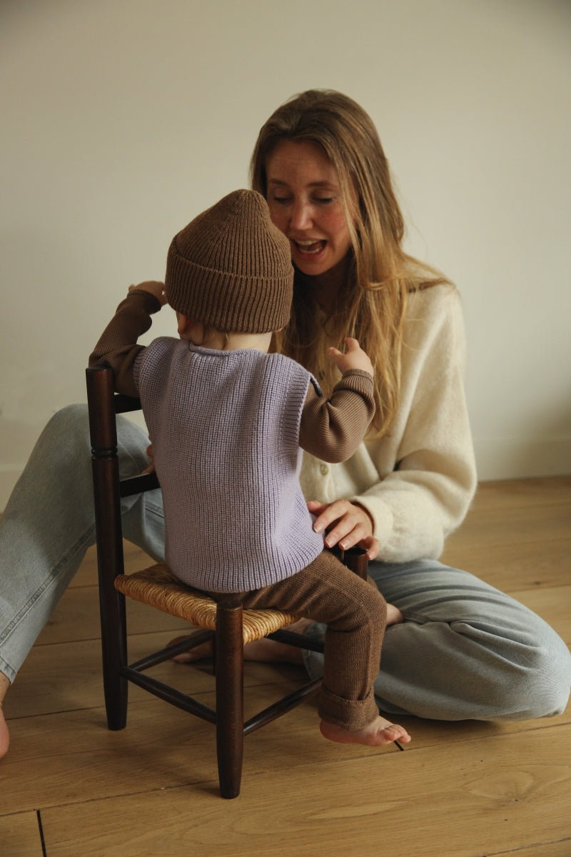 VEST HARVEY BABY - lilac