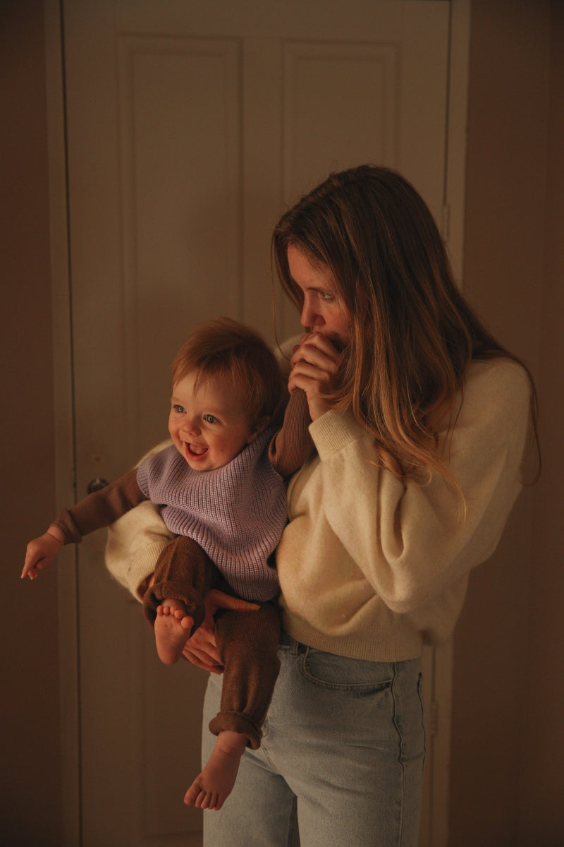 VEST HARVEY BABY - lilac