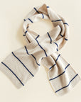 SCARF IGOR - cream/blue