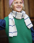 SCARF IGOR - cream/blue