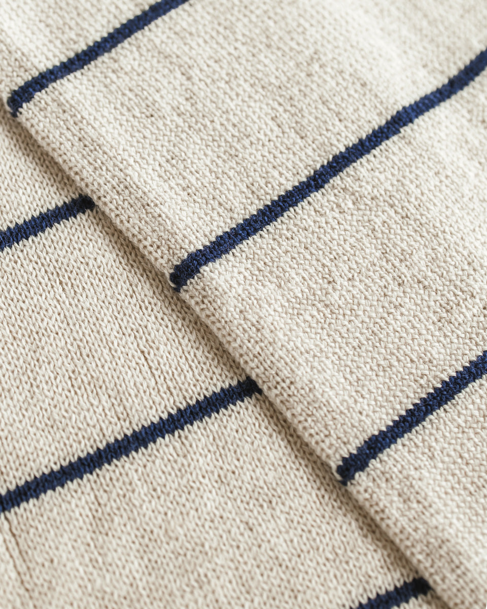 SCARF IGOR - cream/blue