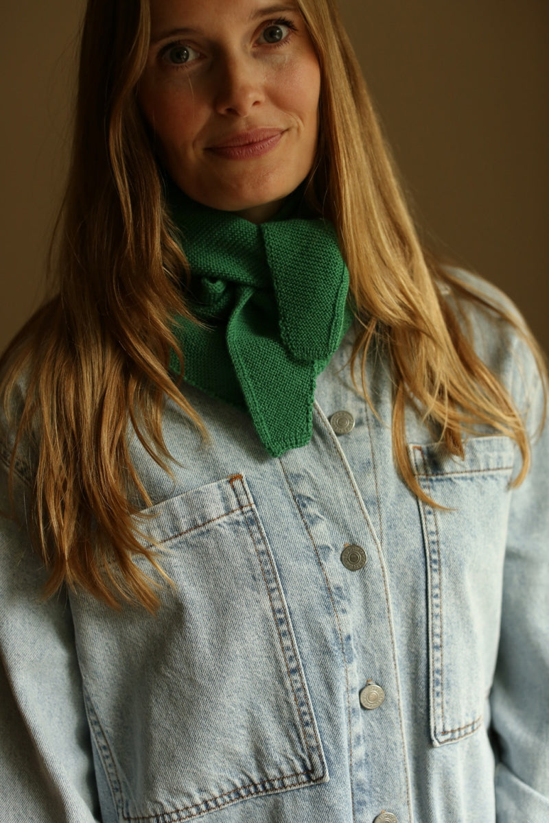 TRIAGLE SCARF JOSEPHINA - Grass