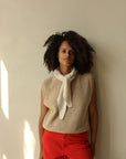 TRIAGLE SCARF JOSEPHINA - Cream