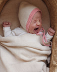 Bonnet Dolly - newborn cream/bubblegum
