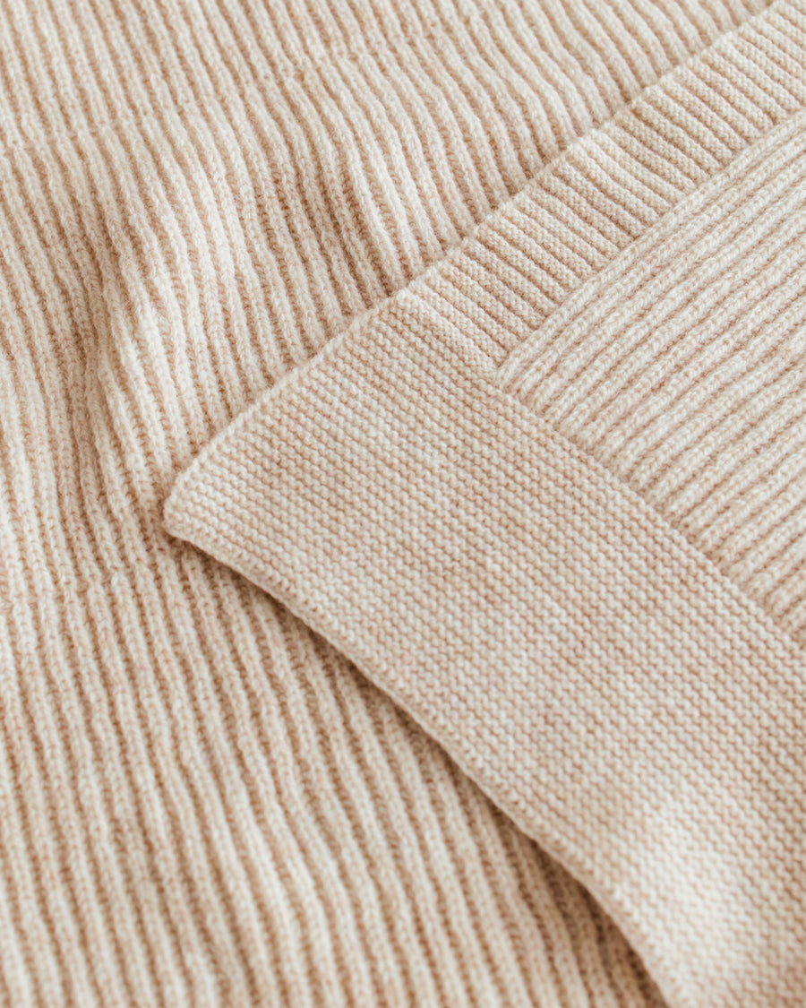 BLANKET GASTON - 140x140 soft beige