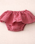 RED VICHY BLOOMER - BABY