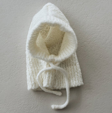 KNITTED BALACLAVA ECRU