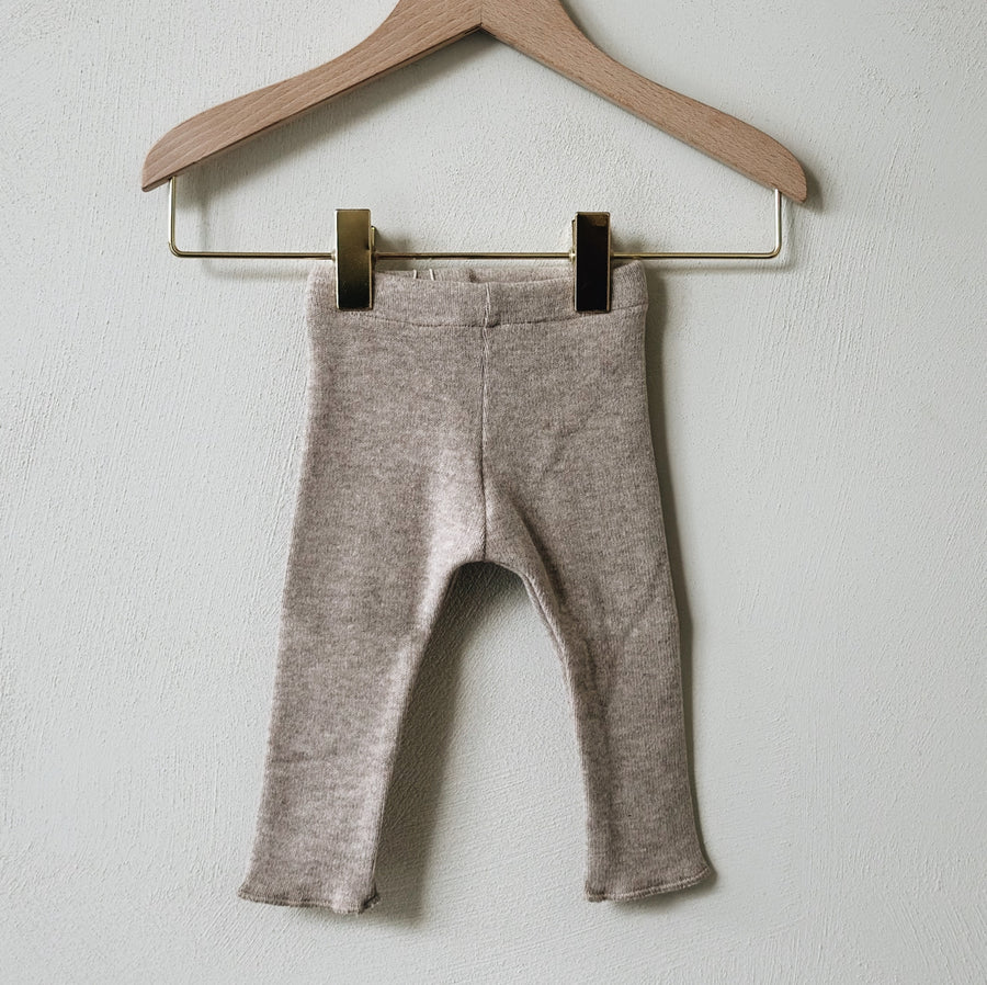 SUPER SOFT BABY PANTS FLEECE - BEIGE -1m