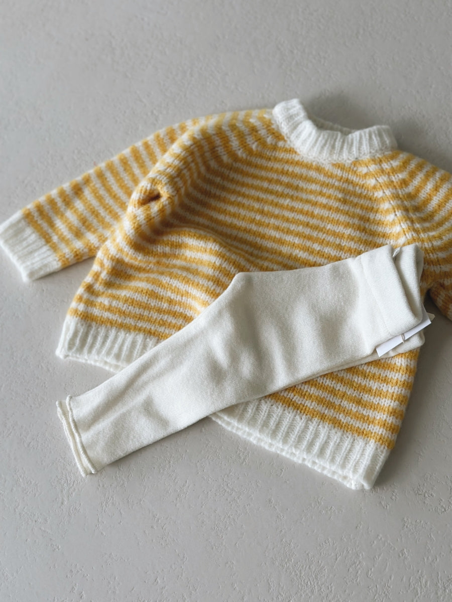 SUPER SOFT BABY PANTS FLEECE - ECRU