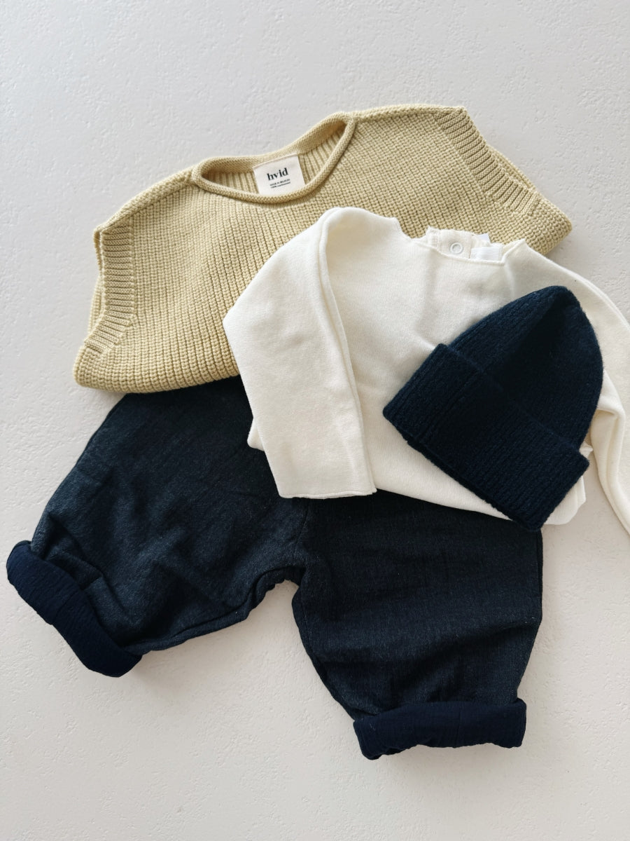 TROUSERS - DENIM LOOK