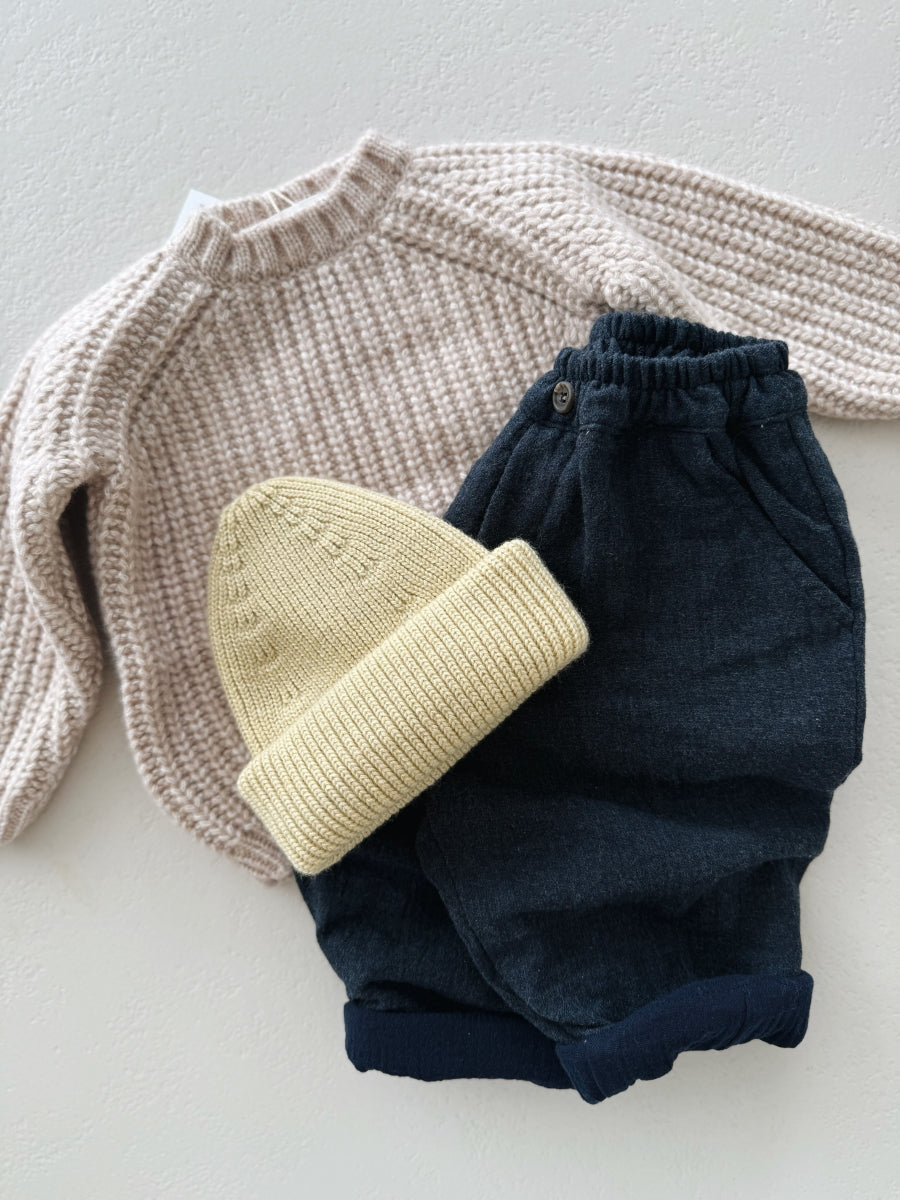 TROUSERS - DENIM LOOK