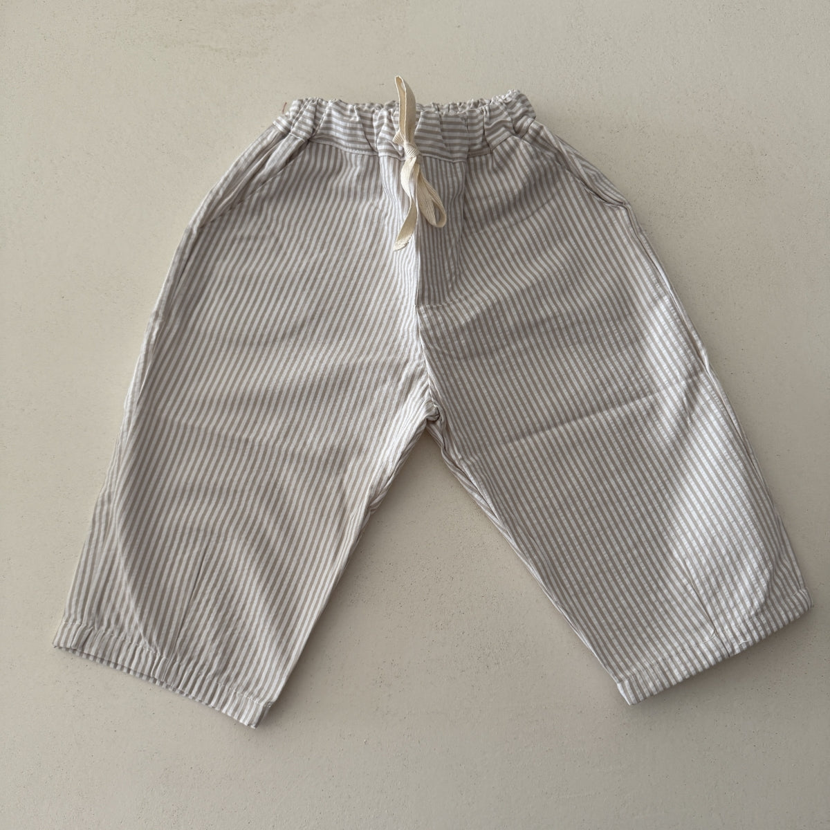 NATURAL STRIPES BAGGY TROUSERS - BABY &amp; KIDS