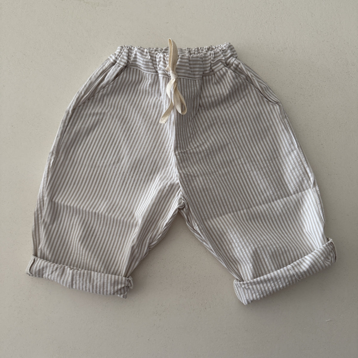 NATURAL STRIPES BAGGY TROUSERS - BABY &amp; KIDS