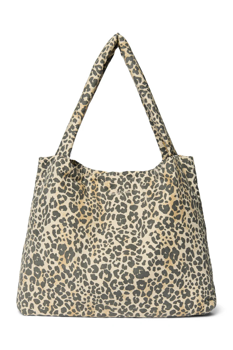 SOFT COTTON LEOPARD MOM BAG