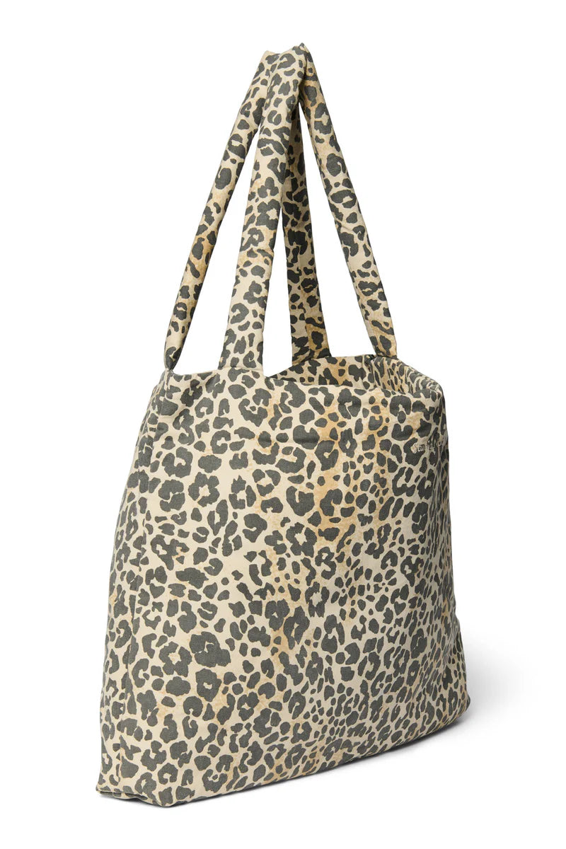 SOFT COTTON LEOPARD MOM BAG