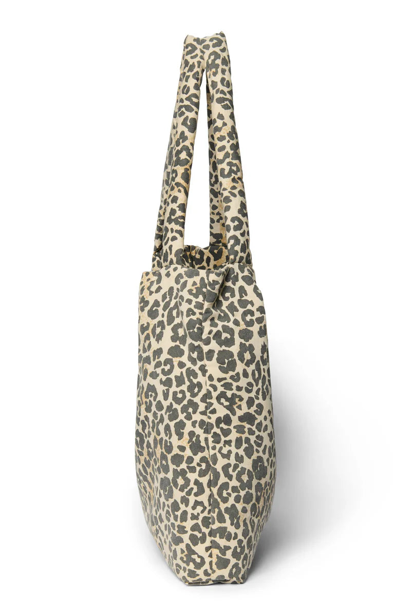 SOFT COTTON LEOPARD MOM BAG