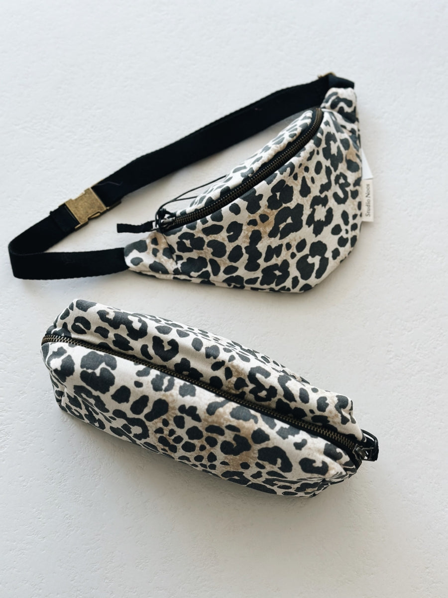 Soft Cotton Leopard Mini Fanny Pack