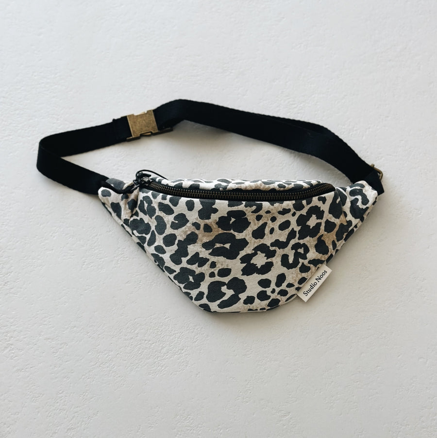 Soft Cotton Leopard Mini Fanny Pack