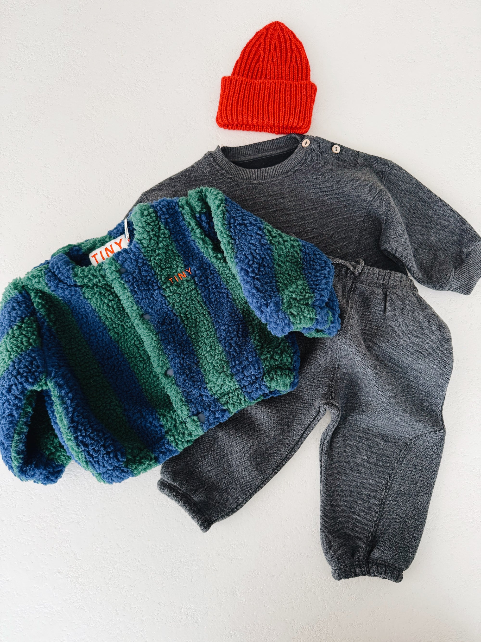 FLEECE TROUSERS BABY - DARK BLUE