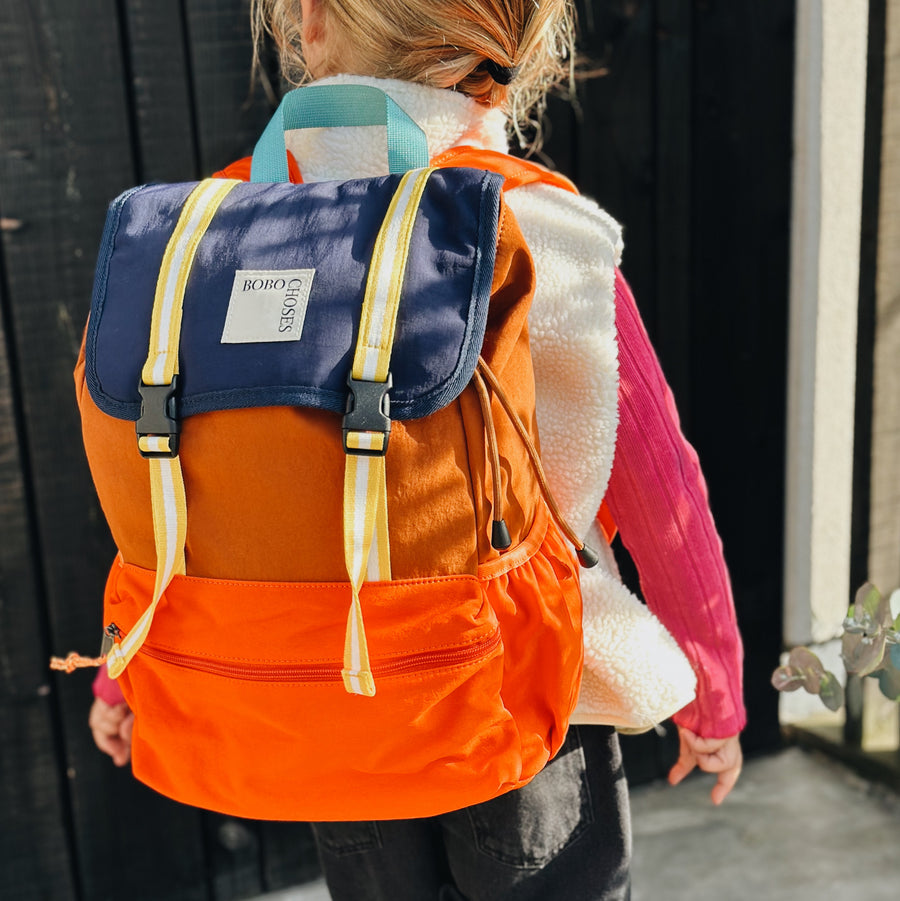 Color Block technic backpack