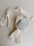 PRINTED RIB FLAMÉ BODY NEWBORN