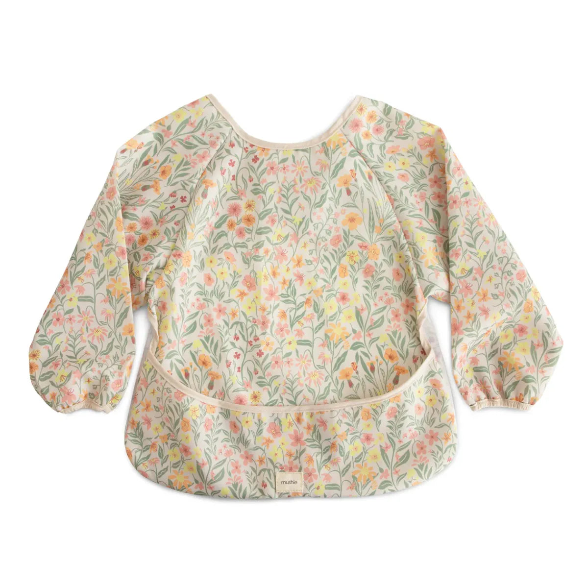 BIB WITH SLEEVES - PASTEL BLOOMS