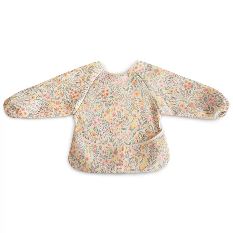 BIB WITH SLEEVES - PASTEL BLOOMS