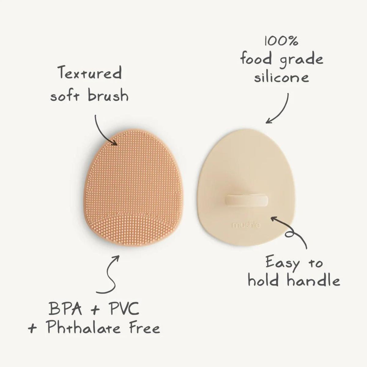 CRADLE CAP BRUSH - natural&amp;cambridge blue