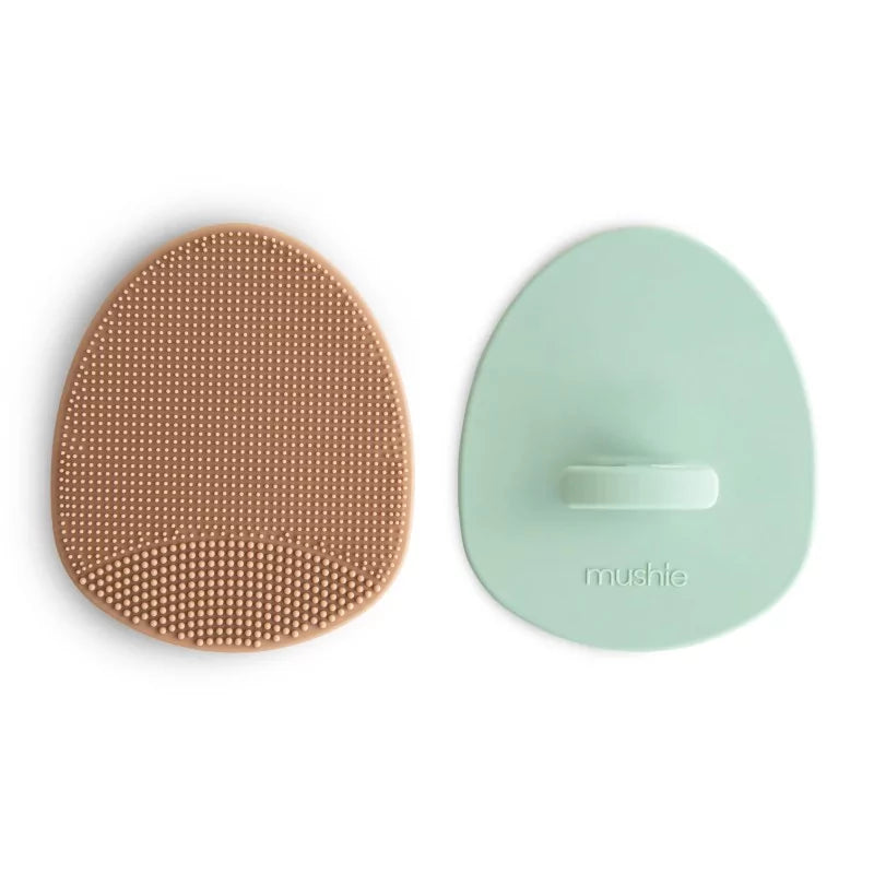 CRADLE CAP BRUSH - natural&amp;cambridge blue