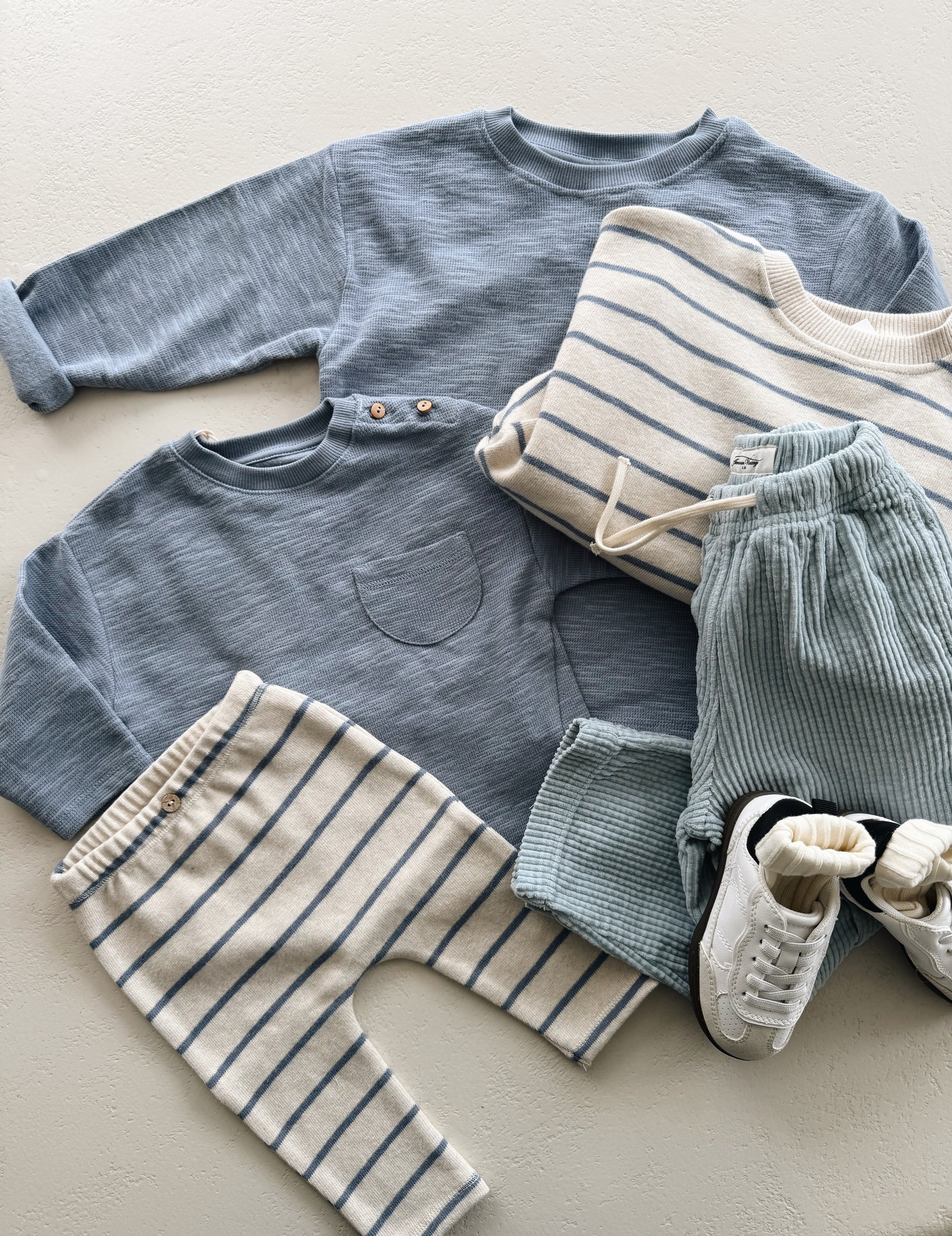 RIB LS T-SHIRT BABY BOY - BLUE