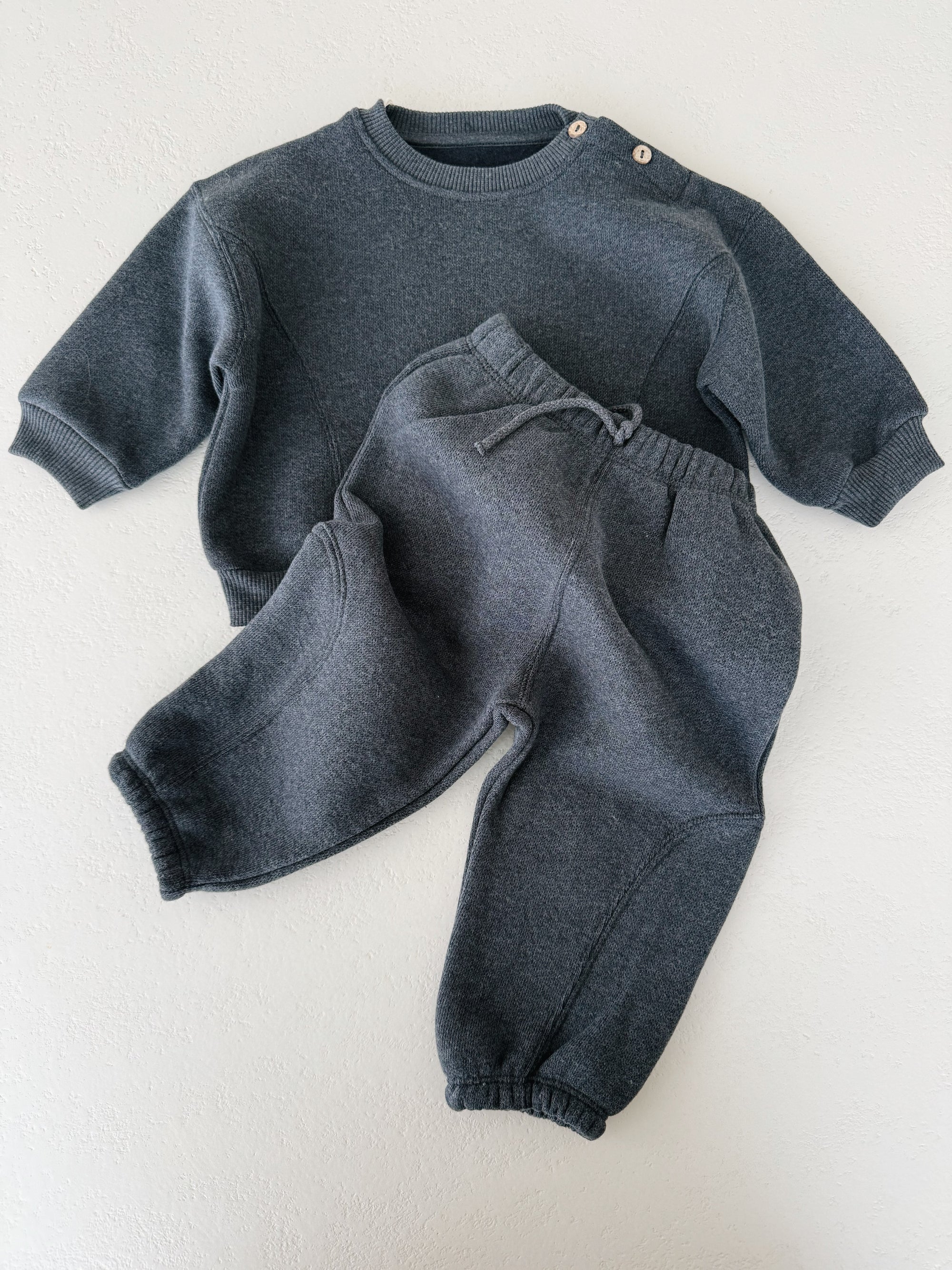 FLEECE TROUSERS BABY - DARK BLUE
