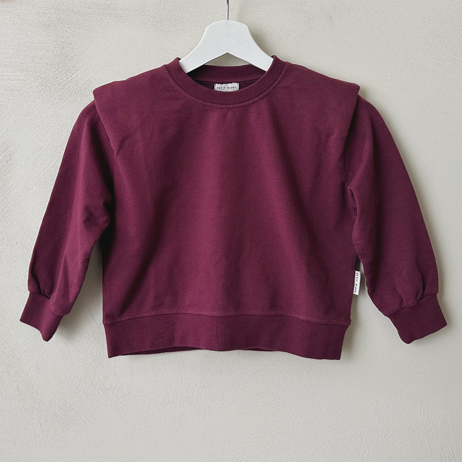 PADDED SHOULDER SWEATER - 4y