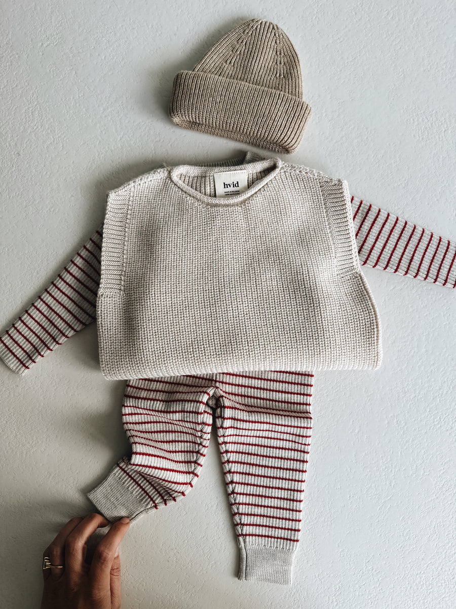 FLY SWEATER WOOL RUBY RED - 6m