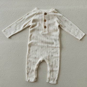 PRINTED AJOUR JUMPSUIT - baby girl