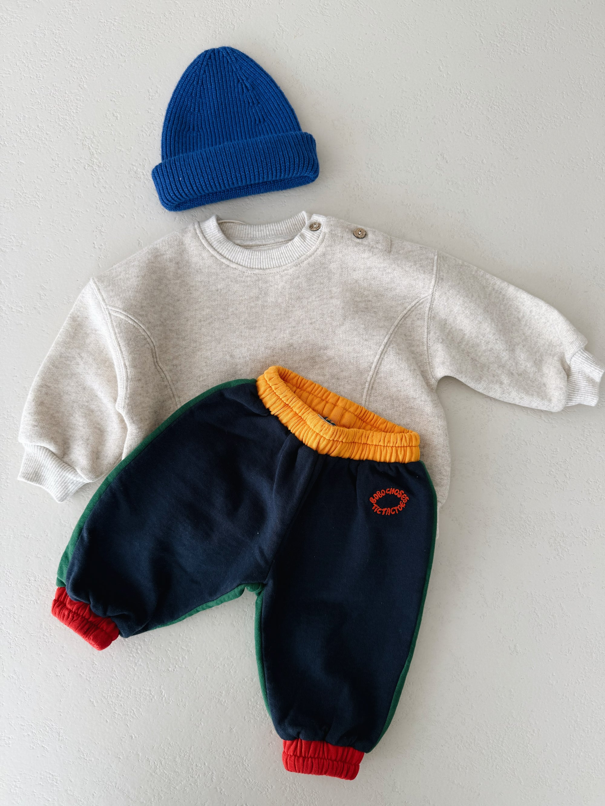 FLEECE SWEATER - BEIGE MELANGE