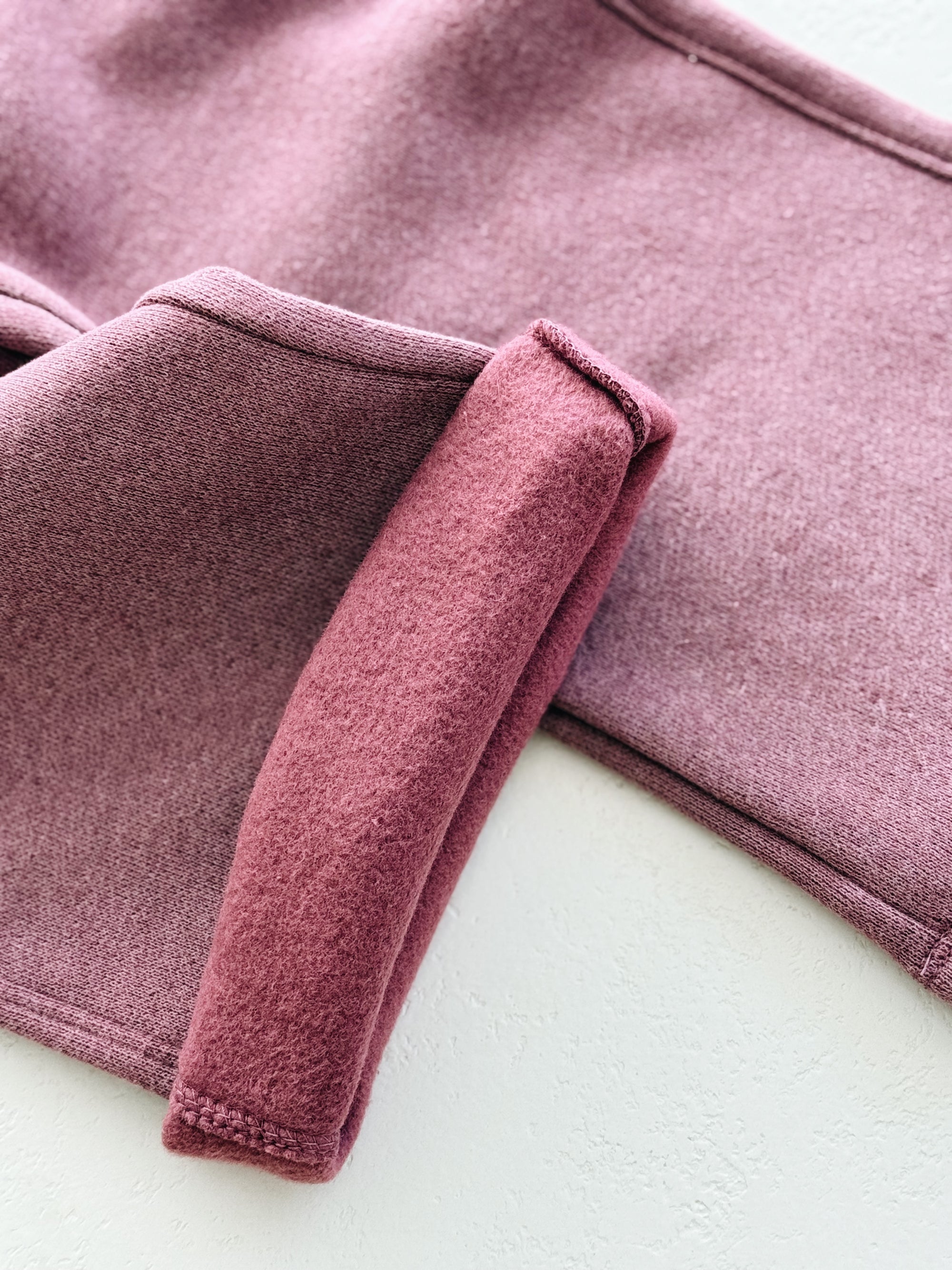 FLEECE TROUSERS KIDS - BORDEAUX