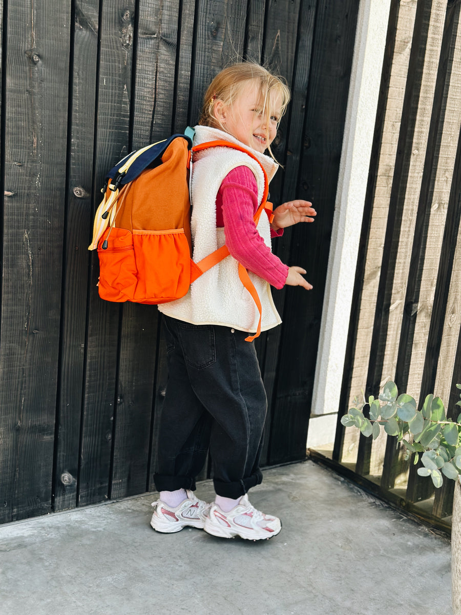 Color Block technic backpack