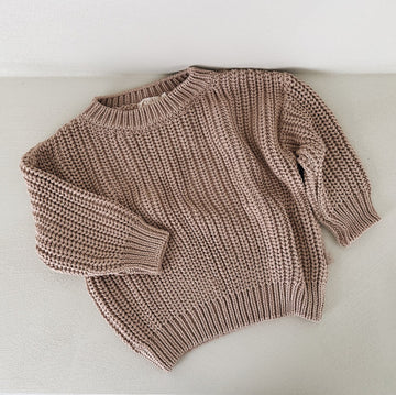 CHUNKY SWEATER - SHELL - LAST ONE 5-6Y