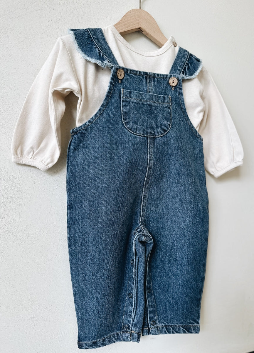 DENIM JUMPSUIT - 6m up to 3y