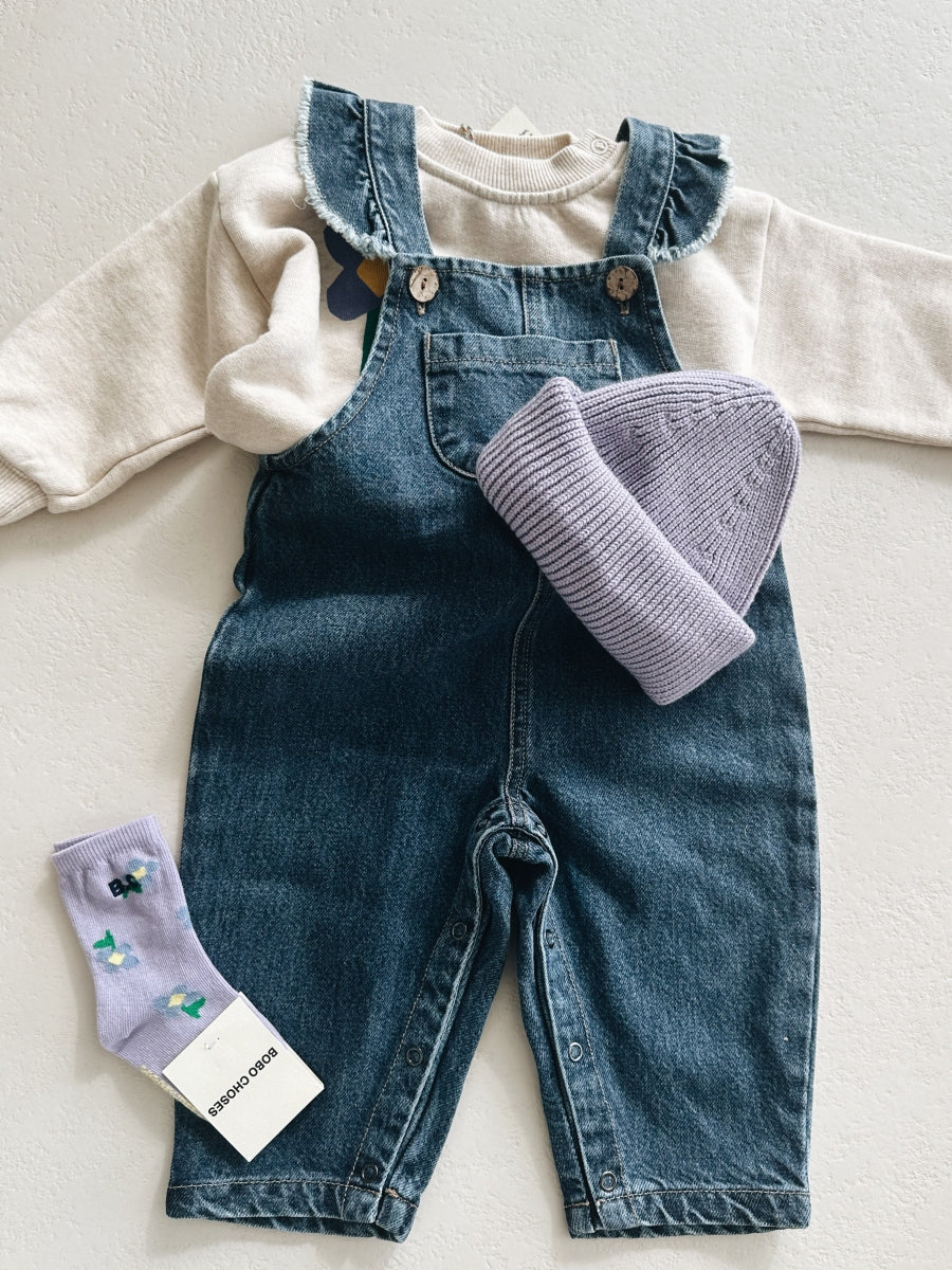 DENIM JUMPSUIT - 6m up to 3y