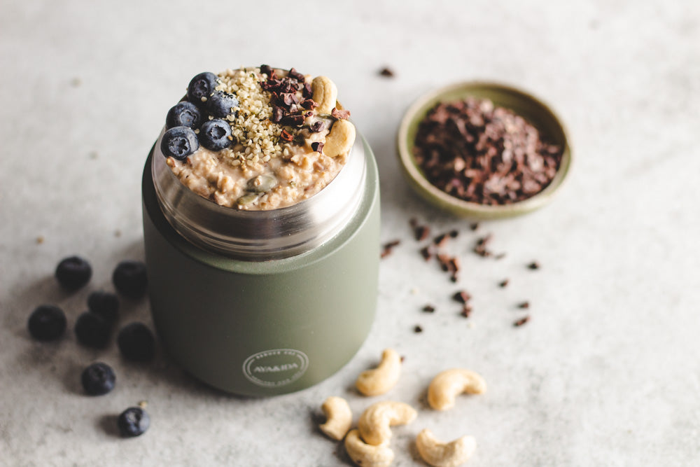 FOOD&#39;IE - Thermos voor Baby’s &amp; Volwassenen - Tropical Green
