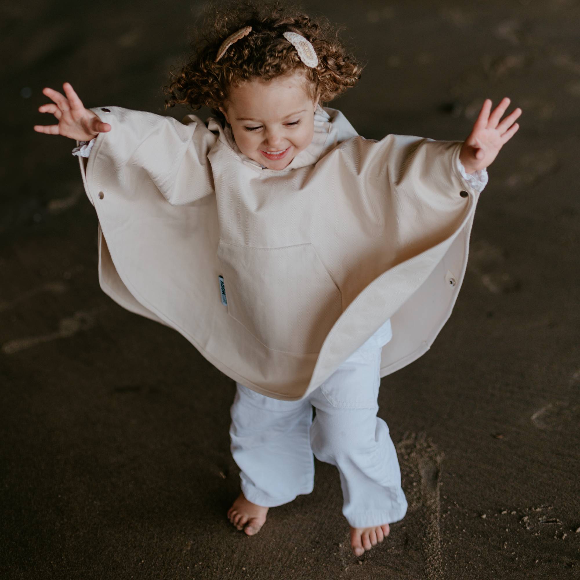 REGENPONCHO - CREAM 9m-3Y