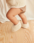 MERINO BOOTIES - milk