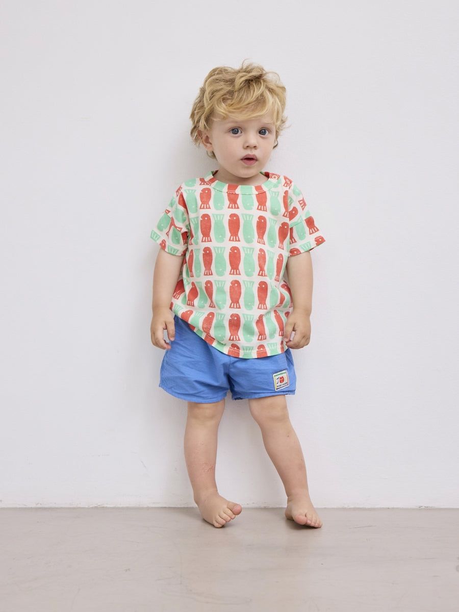 Smiling woven shorts - baby