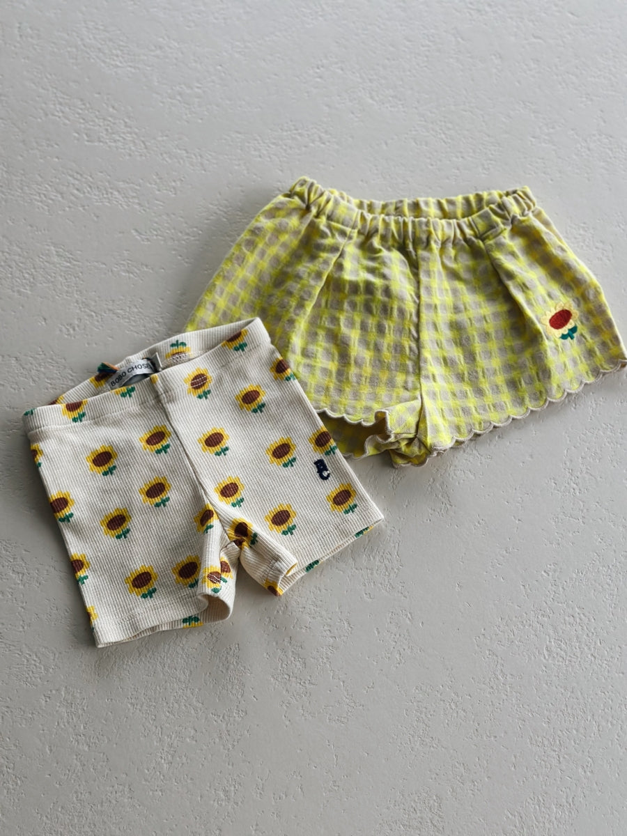 Sunflower all over short leggings - baby