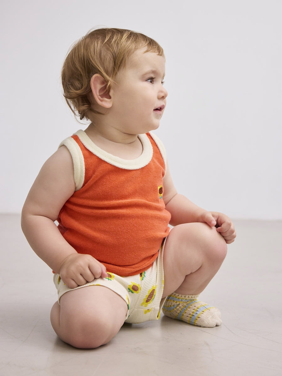 Sunflower all over short leggings - baby